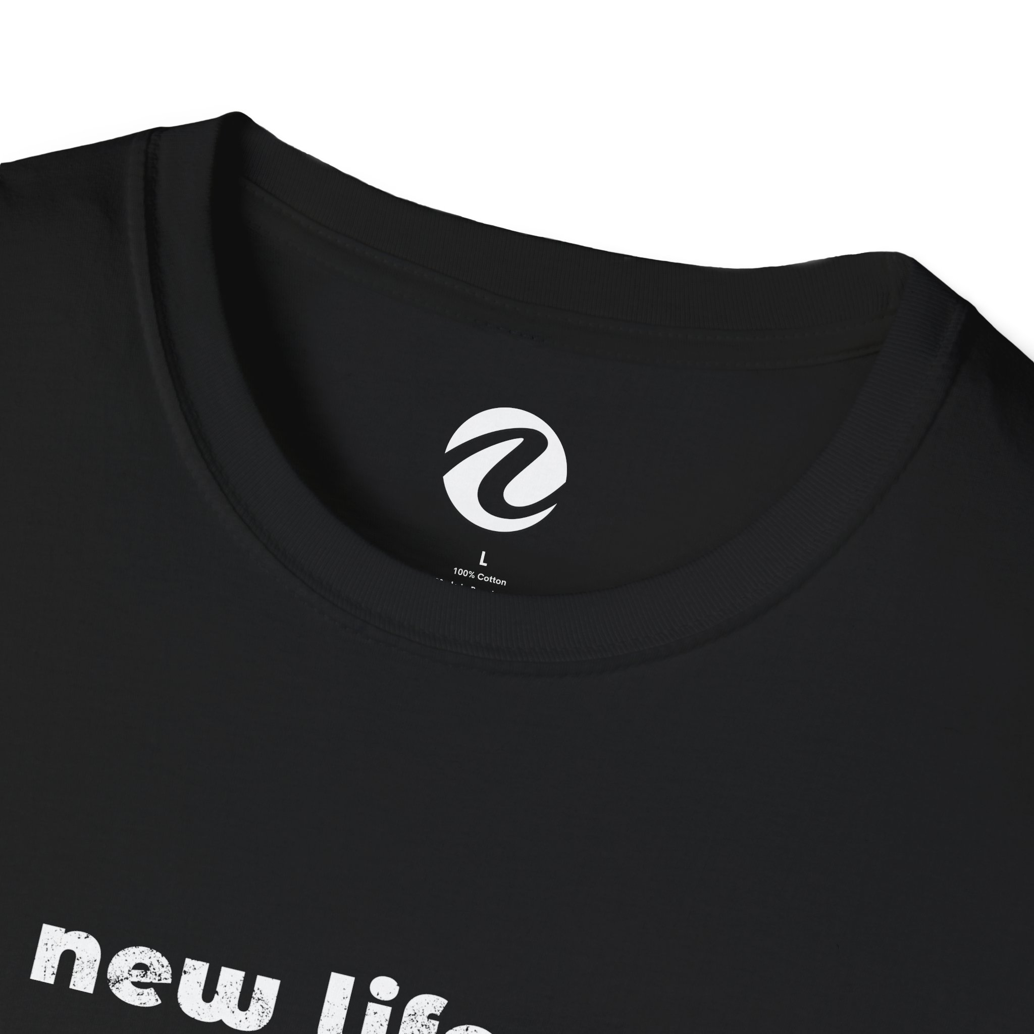 Official New Life Church Unisex T-Shirt (Horizontal White Logo) | Gildan® 64000 - Image 3