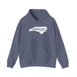 Official New Life Church 'Asheville, North Carolina Rustic with Logo' Unisex Heavy Blend™ Hoodie | Gildan® 18500